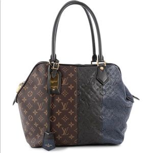 Louis Vuitton Monogram Marine Brown Black Tote
